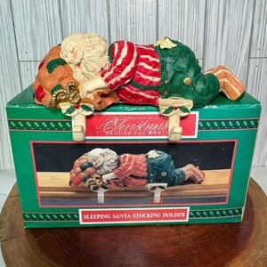 House of Lloyd Christmas Around the World Sleeping Santa Stocking Holder 541920